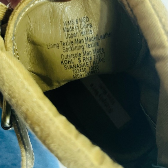 Simply Vera Vera Wang Tan Canvas Lace Up Combat Wedge Boots Women’s Size 8 - Picture 7 of 7